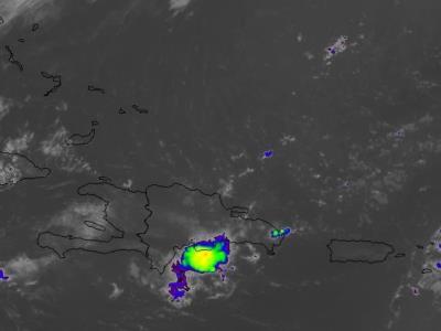 Condiciones atmosféricas en República Dominicana: Precipitaciones causadas por una onda tropical