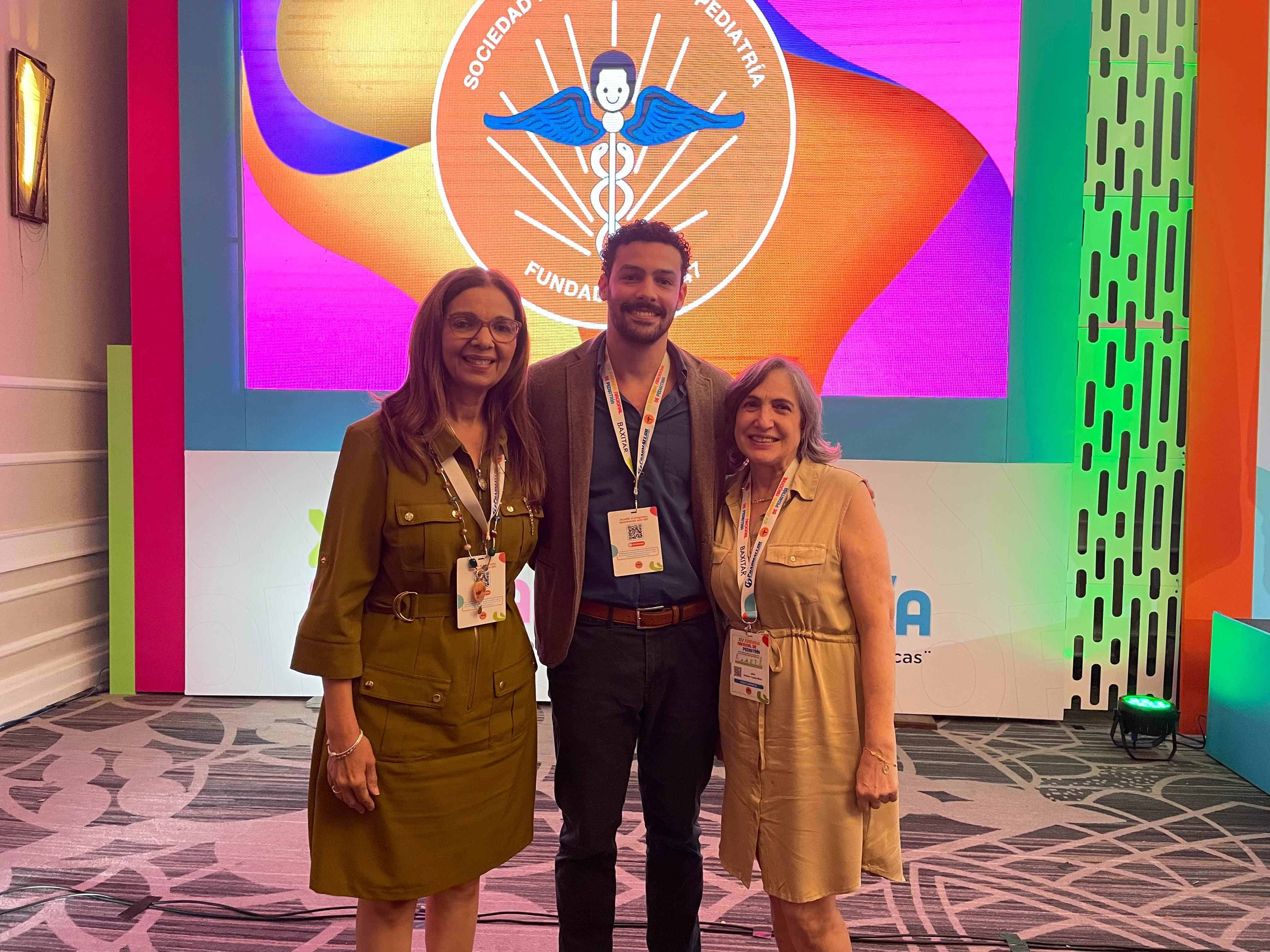 Josefina Toribio, Blas Andrés Valenzuela y Libia Tejeda.