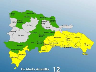 El COE ha decidido mantener el Distrito Nacional y 24 provincias en alerta