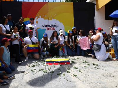 En RD continúan con las protestas tras las elecciones en Venezuela