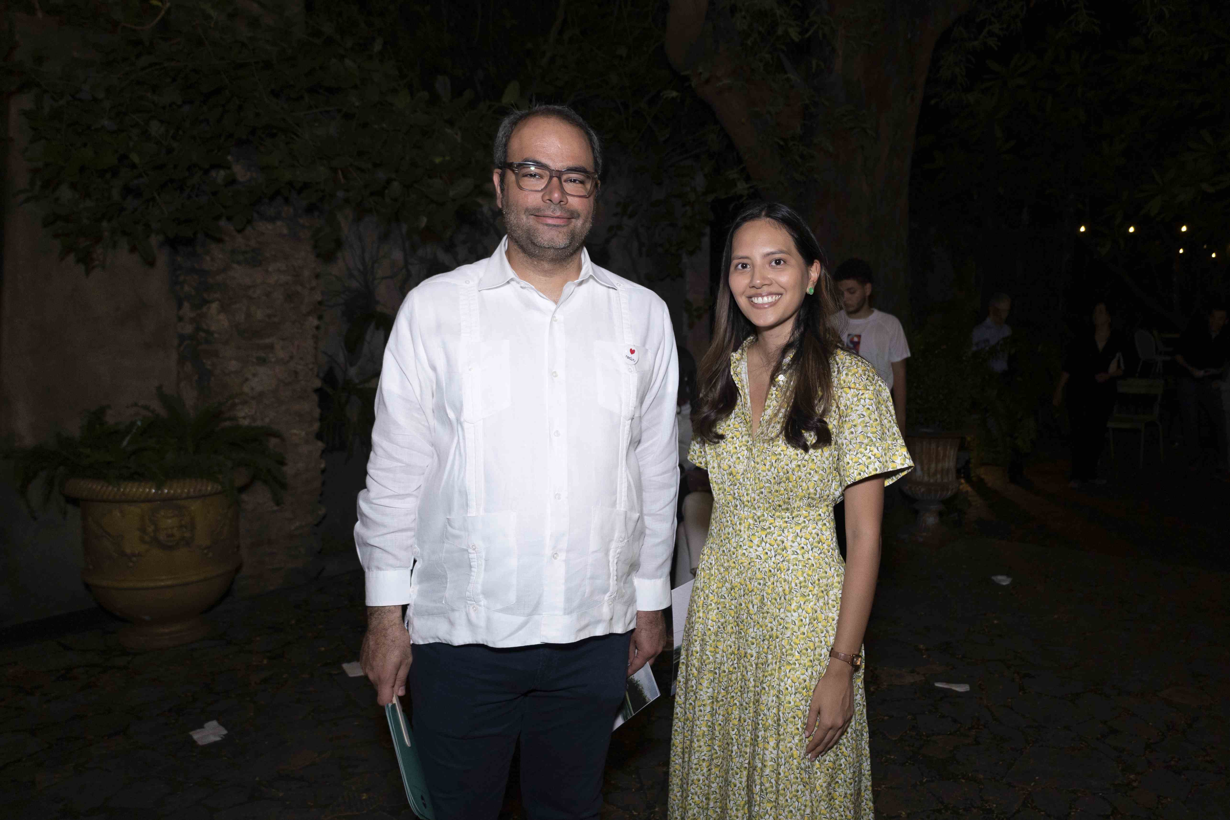 Eduardo Helu y María Fernanda Nang.