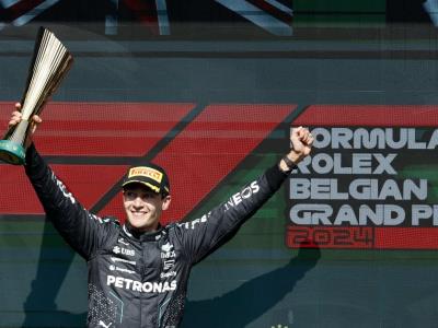 George Russell gana el GP de Bélgica de Fórmula Uno Lewis Hamilton