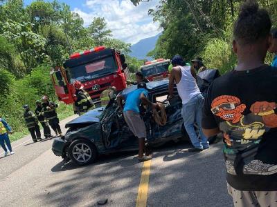 Accidente múltiple en Loma Miranda deja al menos cuatro heridos