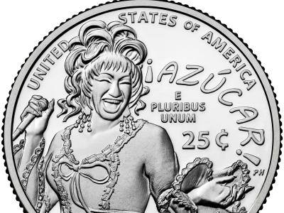 Celia cruz: moneda 25 centavos