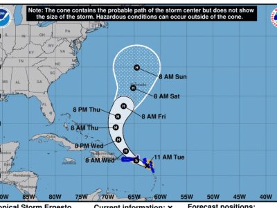 Clima en RD: Oleaje anormal debido a tormenta Ernesto