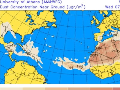 Clima en RD: Polvo del Sahara y temperaturas calurosas