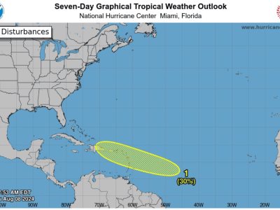 Clima en RD: Sistema con probabilidad de desarrollo ciclónico