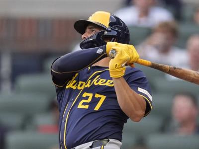 Con par de jonrones de Adames, los Cerveceros apabullaron a Bravos