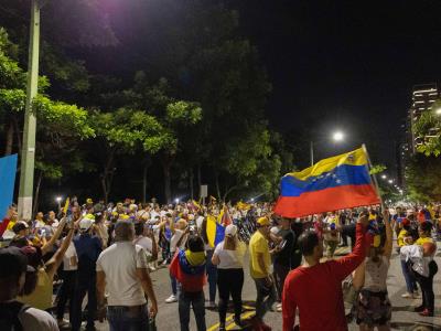 Elecciones en Venezuela: Venezolanos en RD protestan