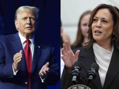 Harris saca pequeña ventaja a Trump en sondeo sobre presidenciales