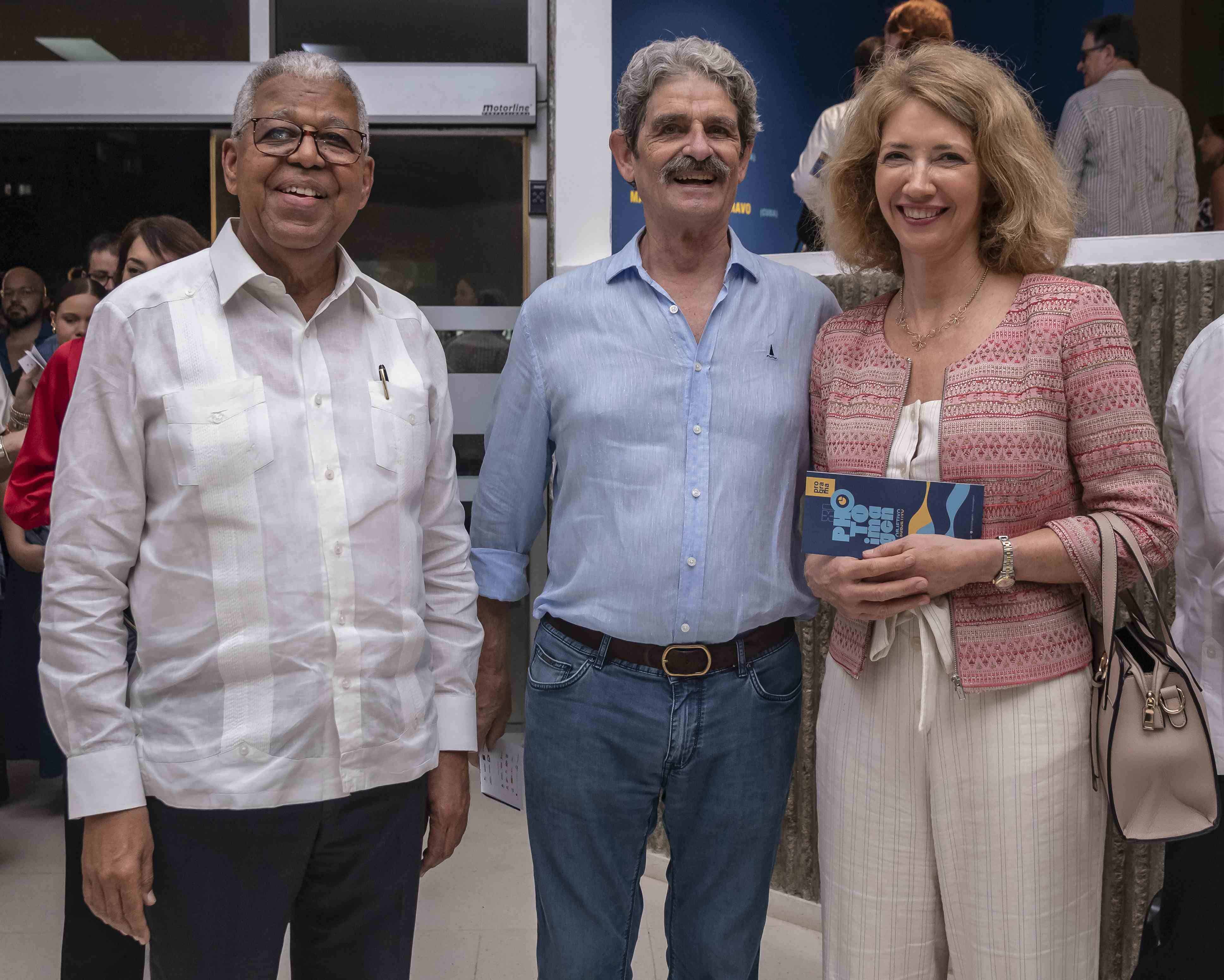 Rubén Silié, Jean Michel Scaroit y Katja Afheldt.