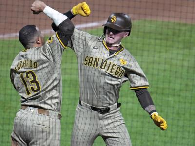 Jack Merrill dispara 2 jonrones y los Padres se sostienen para vencer