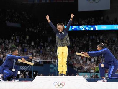 Juegos Olímpicos 2024: la reverencia de Simone Biles a Andrade