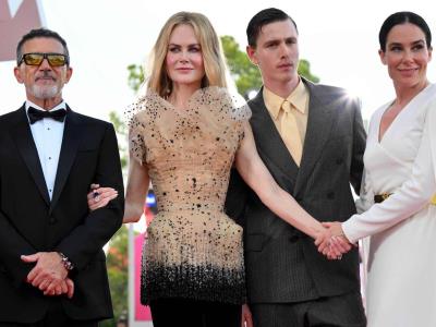 Nicole Kidman cautiva en su regreso a la alfombra roja veneciana