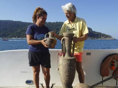 Robots italianos analizan cientos de ánforas romanas en mar Tirreno