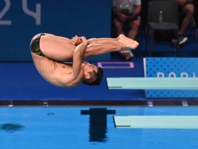 Ruvalcaba logra pasar a finales trampolín de tres metros en Paris 2024
