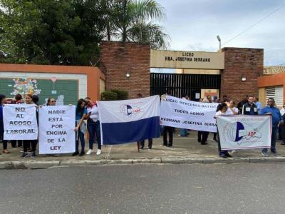 ADP paraliza la docencia en escuelas de Santiago