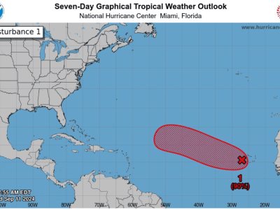 Clima en RD: Disturbio con 90 % de probabilidad convertirse en ciclón