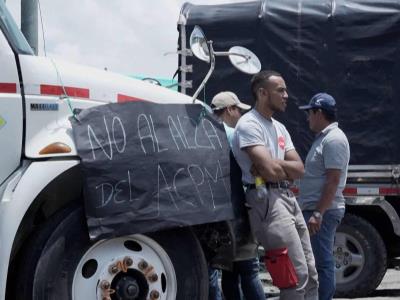 Protesta transporte Colombia: crisis en abastecimiento