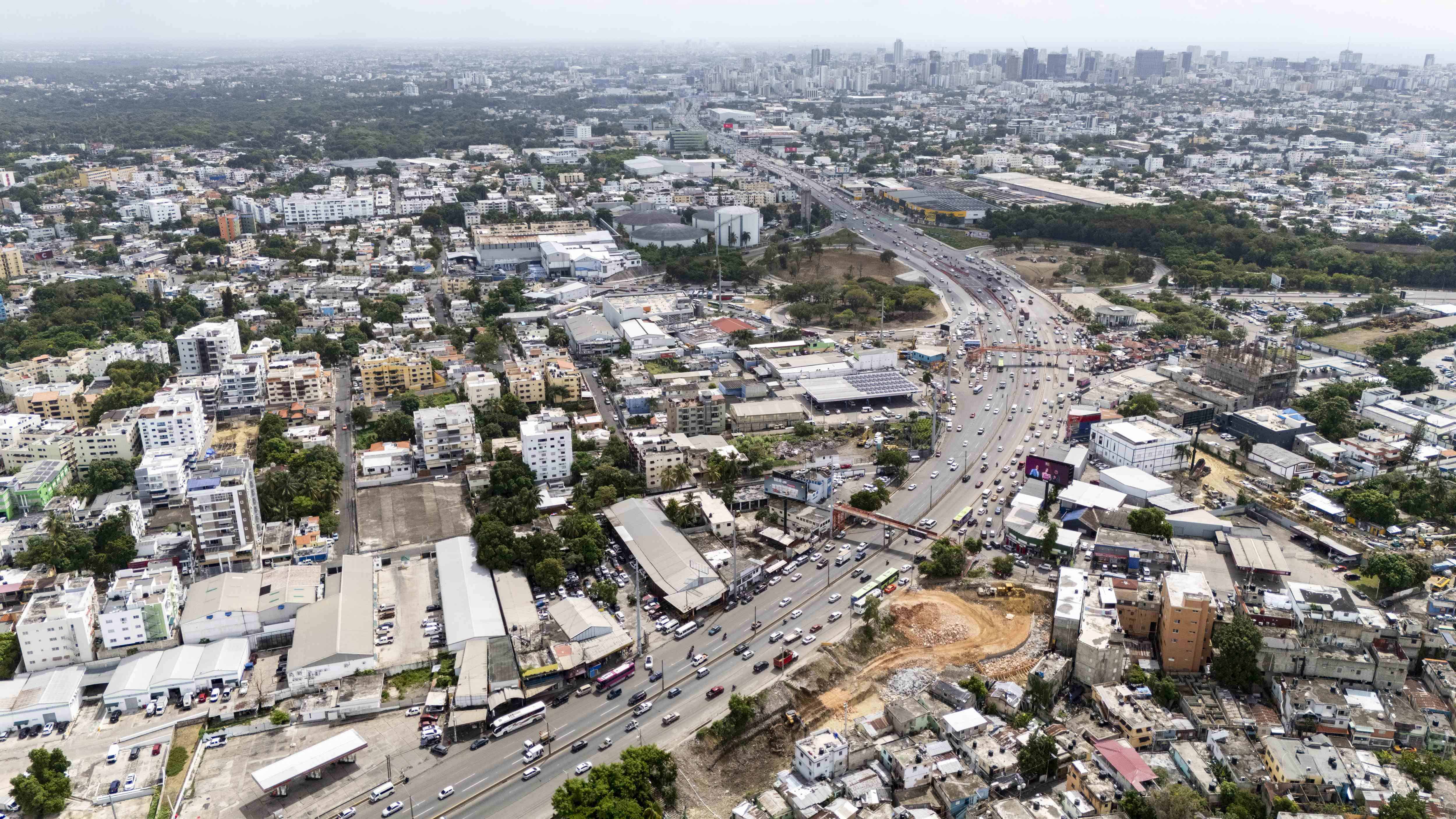 Vista de la autopista Duarte. 