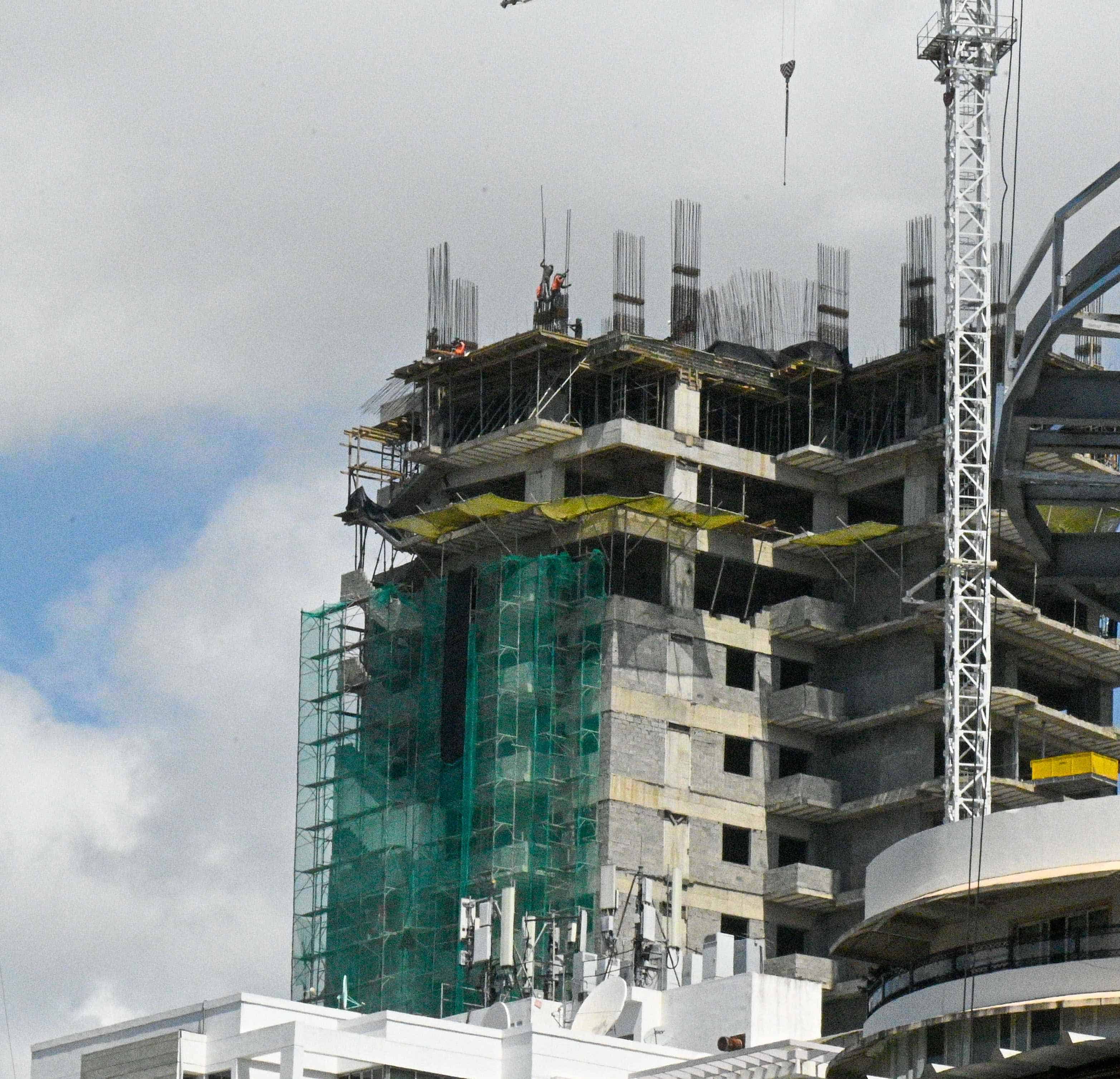 Panorama en las construcciones de Santo Domingo 