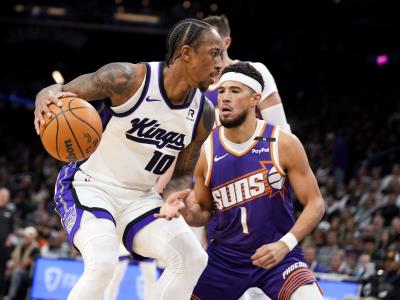 Demar DeRozan anota 34 y los Kings remontan para vencer a Suns