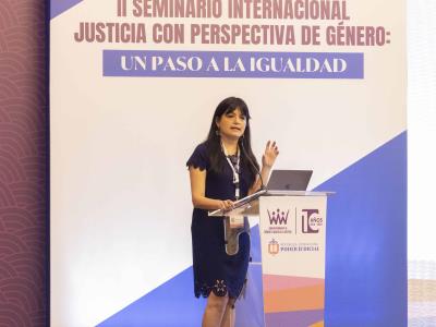 Impartió conferencia: Justicia con Perspectiva de Género y Feminicidio