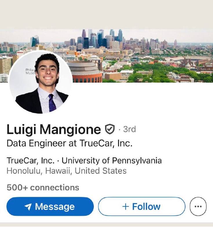 IDENTIFICAN A LUIGI MANGIONE COMO PRINCIPAL SOSPECHOSO DEL BRIAN THOMPSON, DIRECTOR EJECUTIVO DE UNITEDHEALTHCARE