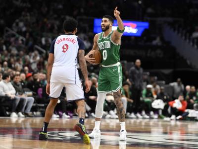 Jayson Tatum logra 28 puntos en victoria de Celtics sobre Wizards