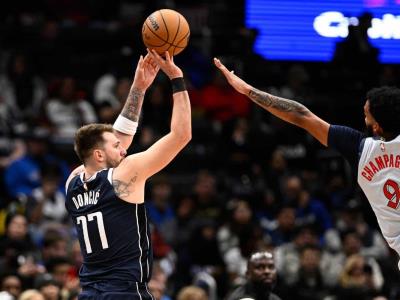 NBA: Doncic con triple-doble lleva a Mavericks a aplastar a Wizards