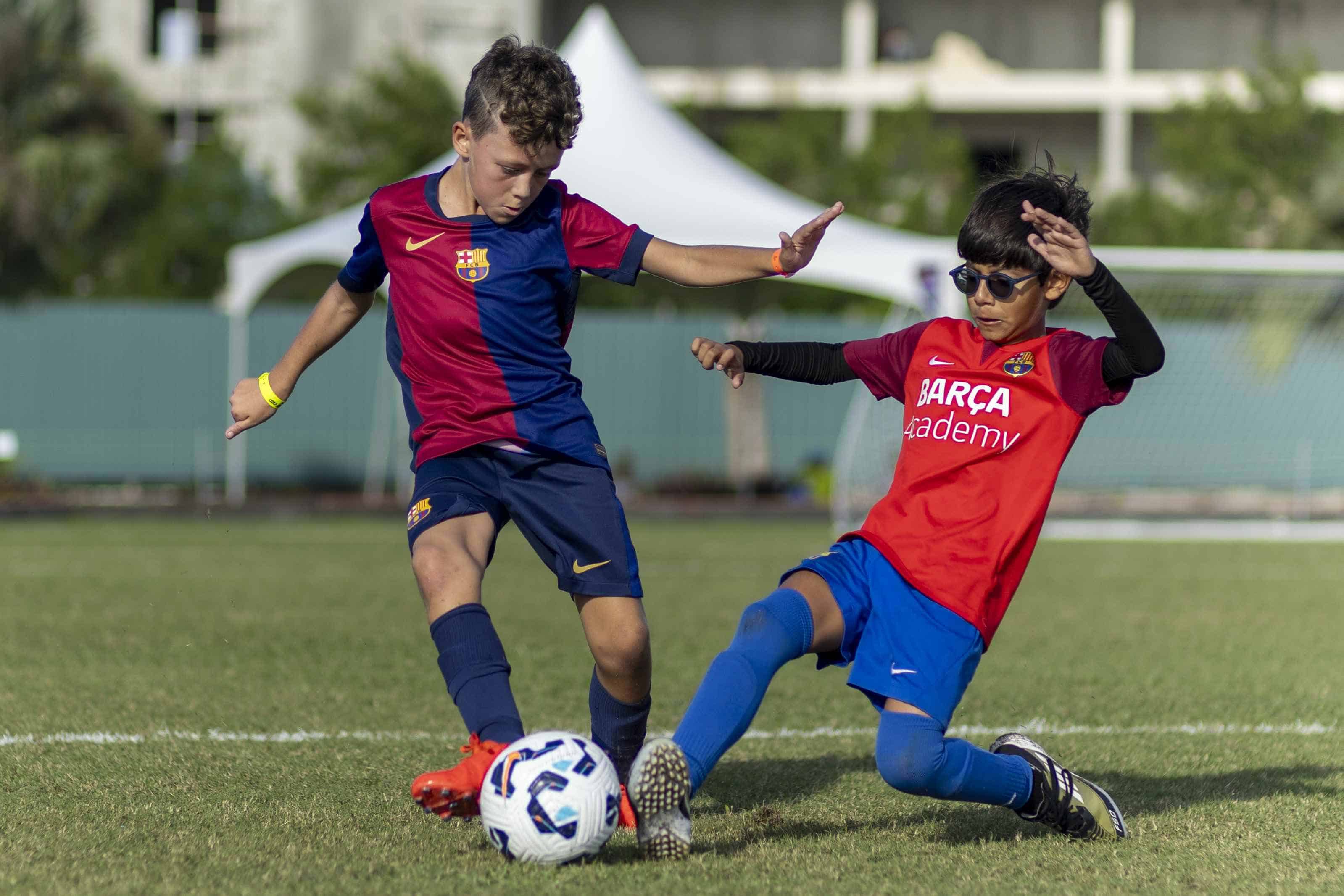 Niños con edades comprendidas entre los 8 y 15 años participaron en la VI edición de la Barça Academy Cup Las Américas.