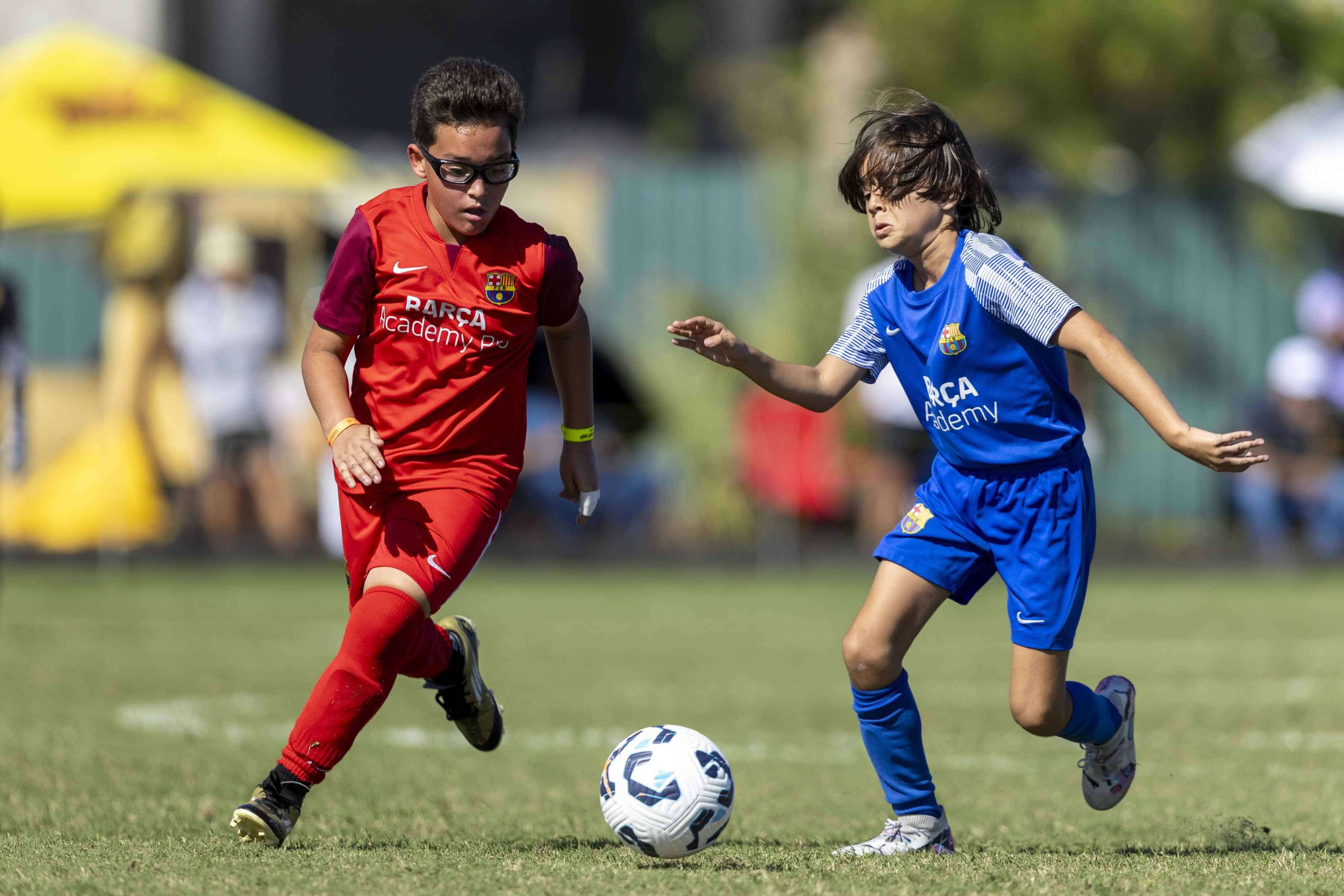 Niños con edades comprendidas entre los 8 y 15 años participaron en la VI edición de la Barça Academy Cup Las Américas.