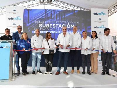 Abinader inaugura obras viales y eléctricas en San Francisco