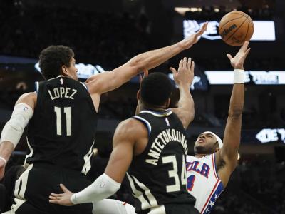 Giannis Antetokounmpo anota 34 puntos en victoria de Bucks