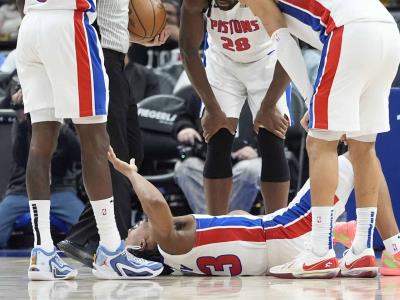 Jaden Ivey de Detroit Pistons se somete a cirugía en la pierna