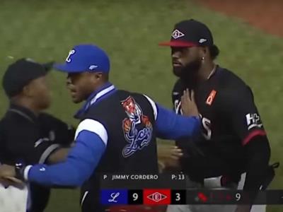 Lidom: Un `Bat Boy` del Licey amenazó a Junior Caminero