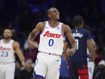 Maxey anota 29 puntos y 76ers se imponen 109-103 a Wizards