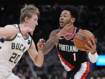 Simons y Avdija impulsan a los Trail Blazers 105-102 ante Bucks