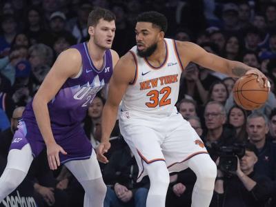 Towns y Hart lideran a los Knicks en victoria 119-103 sobre Jazz