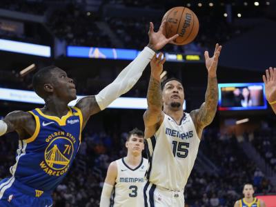 Wiggins anota 24 puntos y Warriors, sin Curry, vencen a Memphis