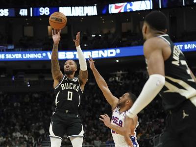NBA: Lillard lidera a los Bucks en victoria sin Antetokounmpo