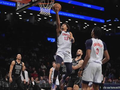 NBA: Wizards hilvanan tercera victoria seguida al vencer a los Nets