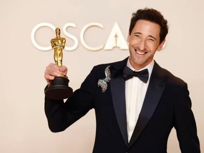 Adrien Brody bate el récord con el discurso más largo en los Óscar