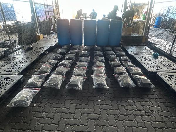 Confiscan 73 paquetes de marihuana en Puerto Haina; arrestan hombre en Puerto Plata