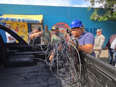 Edenorte desmantela conexiones irregulares en Pueblo Nuevo