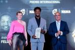 Andrés Féliz recibe su premio en España como el mejor jugador internacional