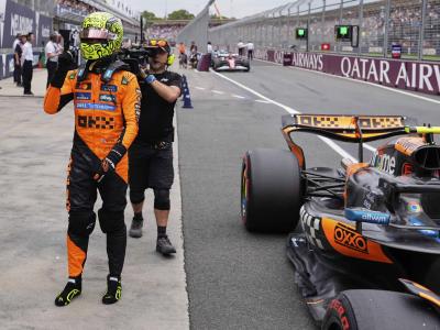 Lando Norris ganó la pole en Australia