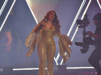 Miriam Cruz en la gala de premios Soberano
