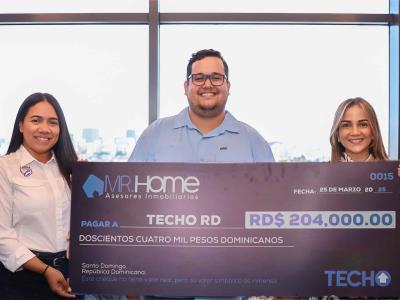 Mr. Home y Lidom dan fondos a la fundación Techo