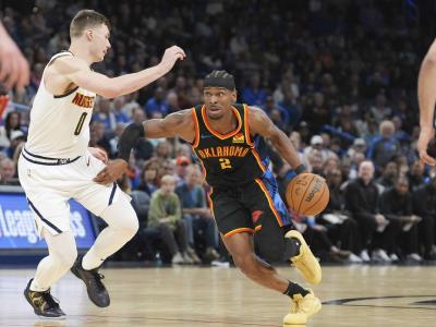 NBA: Gilgeous-Alexander anota 40 y Thunder derrota a Nuggets